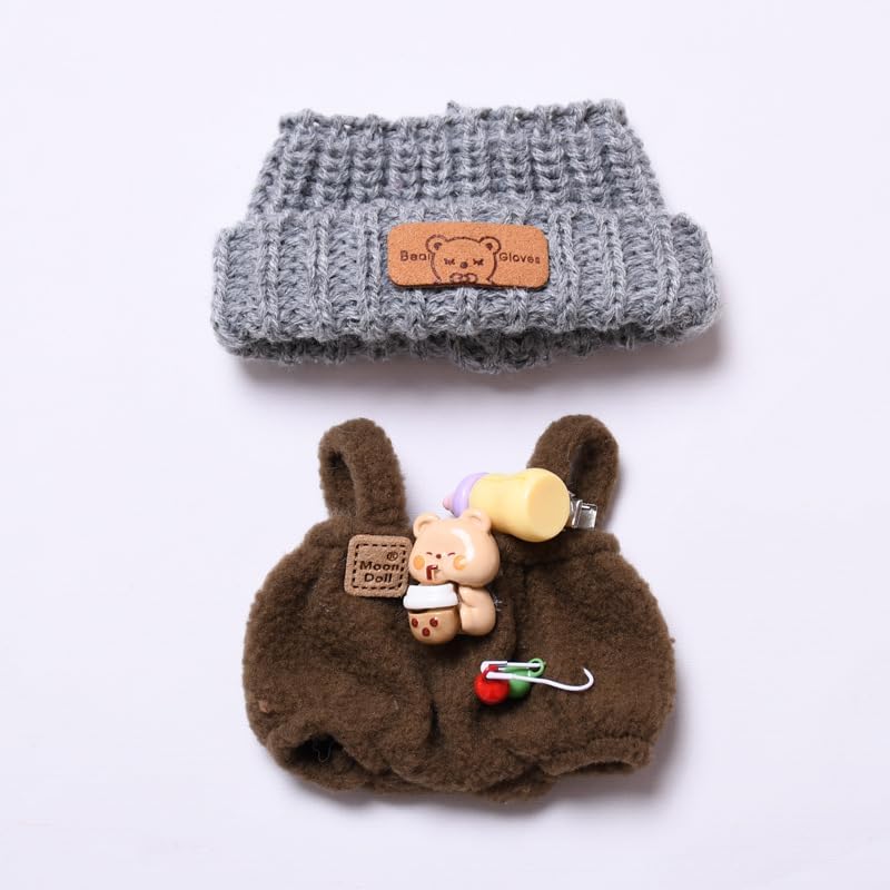 labubu Labubu服セット 17cm ラブブ人形アクセサリー用 人形のみの服(パープル)