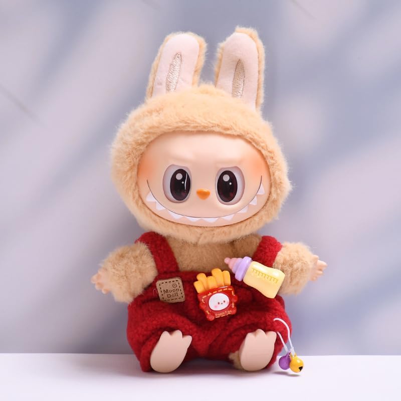 labubu Labubu服セット 17cm ラブブ人形アクセサリー用 人形のみの服(パープル)