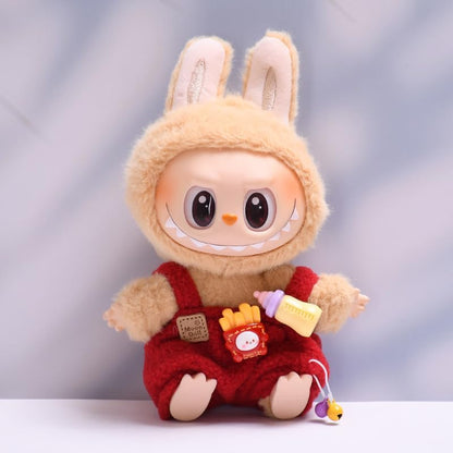 labubu Labubu服セット 17cm ラブブ人形アクセサリー用 人形のみの服(パープル)