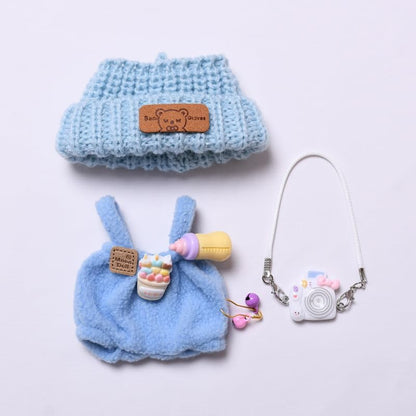 labubu Labubu服セット 17cm ラブブ人形アクセサリー用 人形のみの服(パープル)