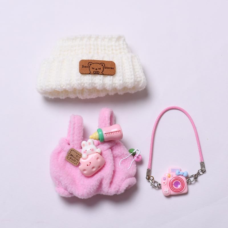 labubu Labubu服セット 17cm ラブブ人形アクセサリー用 人形のみの服(パープル)