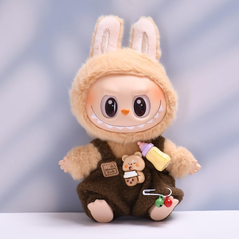 labubu Labubu服セット 17cm ラブブ人形アクセサリー用 人形のみの服(パープル)