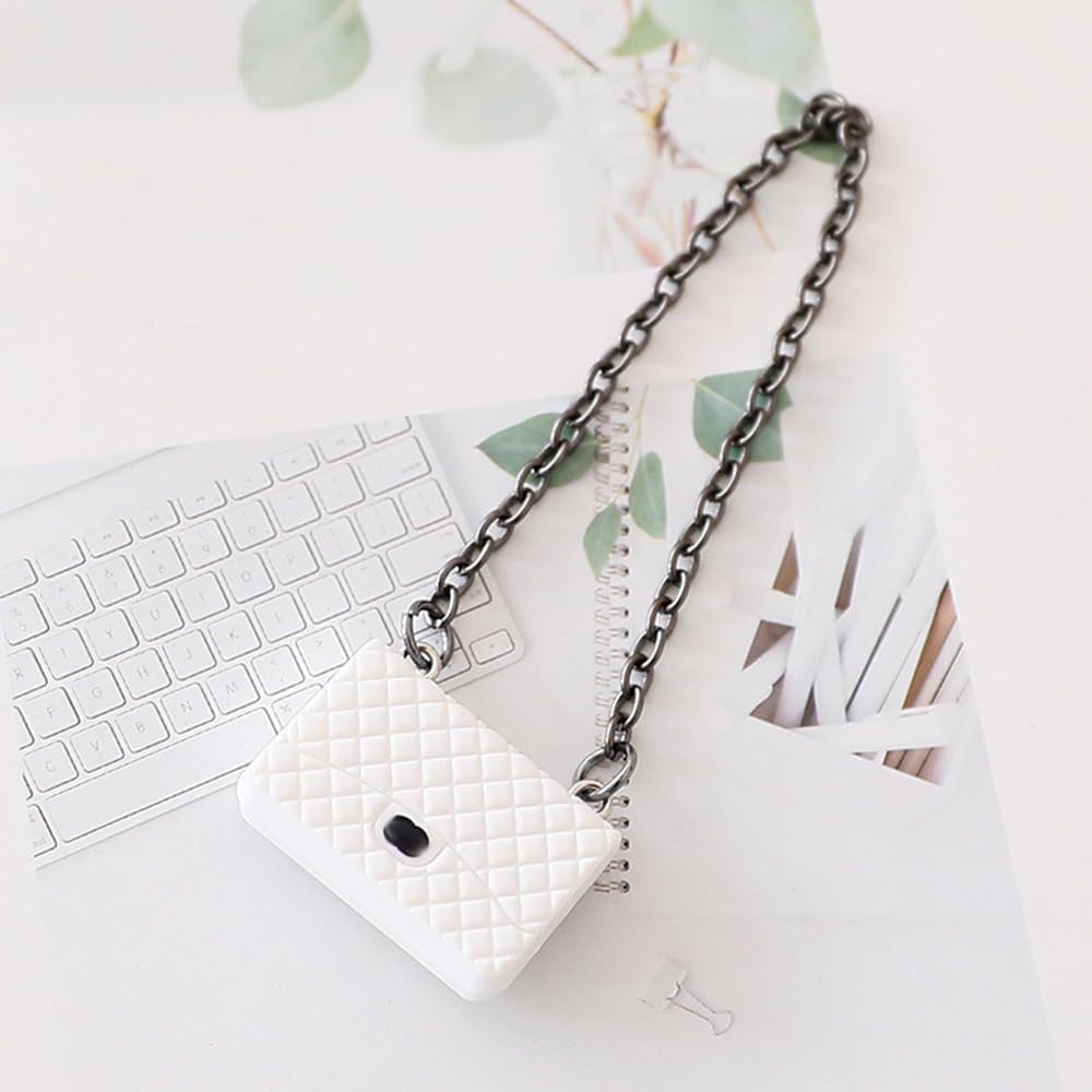 Labubu 17cm パーティー服アクセサリー(人形なし)に適した服。6.69インチ(17cm)の人形用の柔らかい服の交換用に適しています(ホワイト+バッグ+靴)。