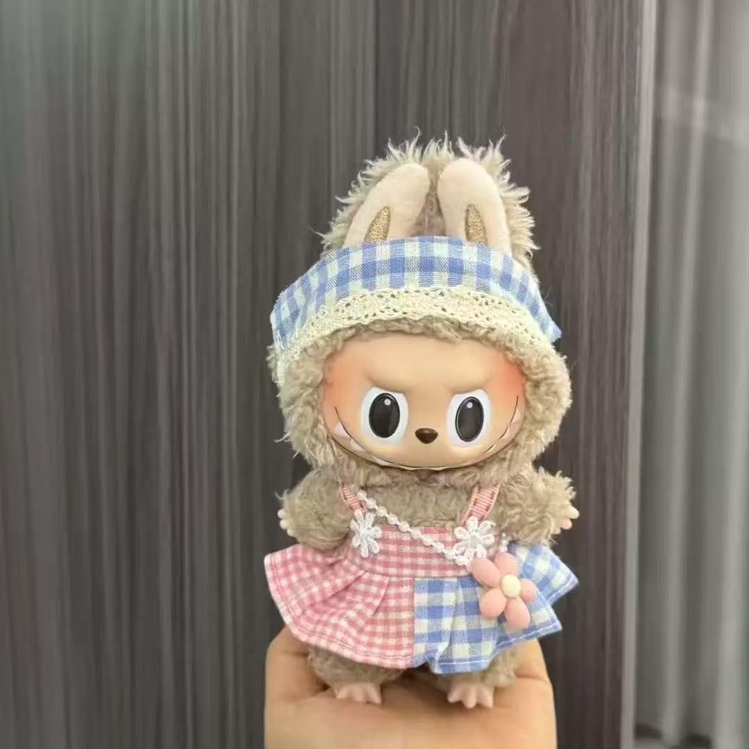 Labubu 17センチ着せ替えセット-デザイナー衣装、作業服及びアクセサリー、高級仮装セット、スタイリッシュでシックなドール衣装（ドールを除く）[並行輸入品]