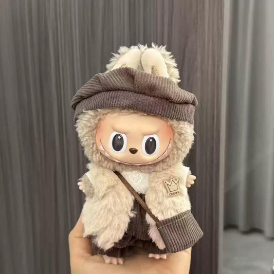 Labubu 17センチ着せ替えセット-デザイナー衣装、作業服及びアクセサリー、高級仮装セット、スタイリッシュでシックなドール衣装（ドールを除く）[並行輸入品]